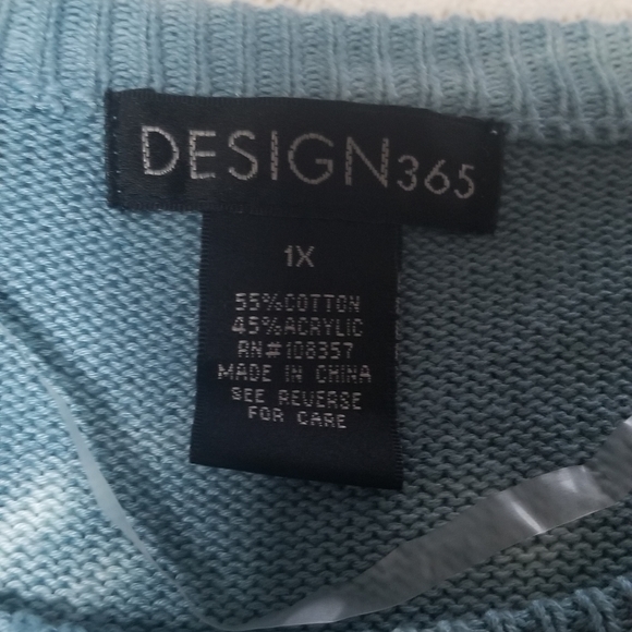 Design 365 tie dye sweater size 1x - Picture 7 of 7